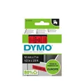 Dymo Original Schriftband, Dymo, 45017, S0720570, schwarz Druck/rot Unterl., 7m, 12mm, D1